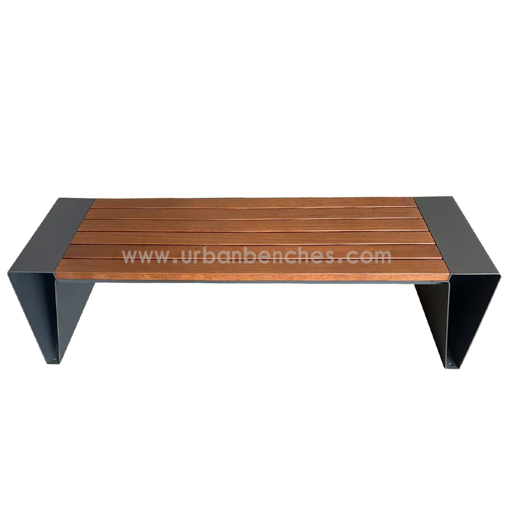 PC-MW-005 Metal+Solid Wood Park Chair