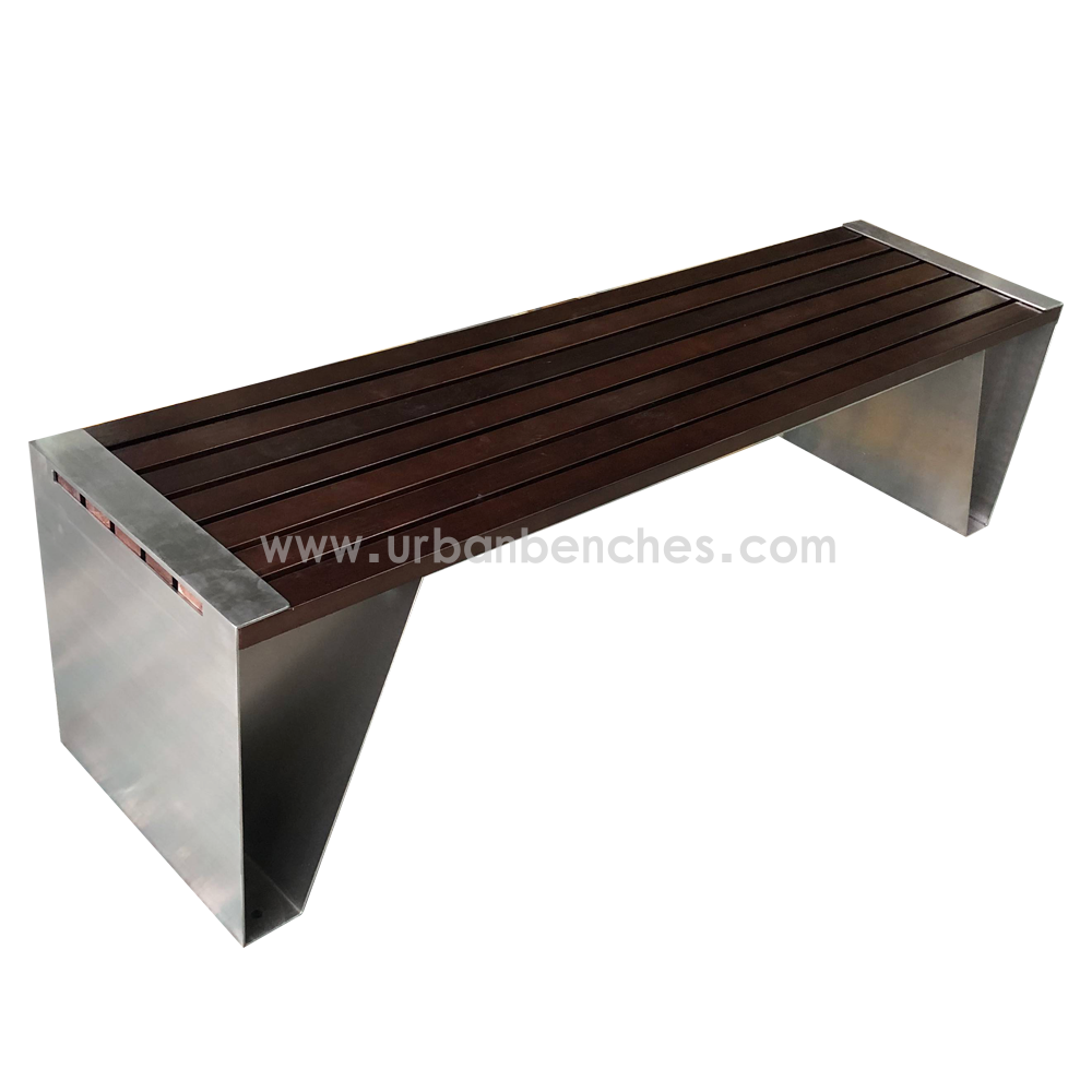  PC-MW-021 Metal+Solid Wood Park Chair