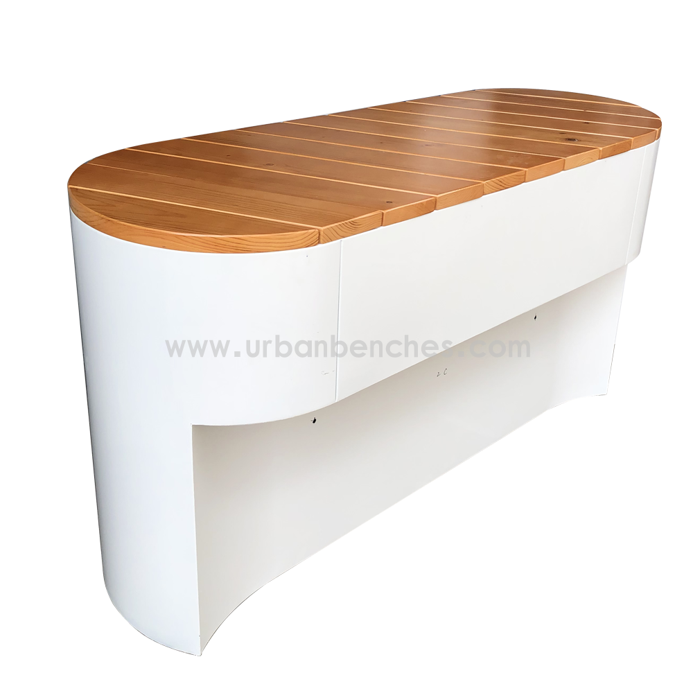 PC-MW-031 Metal+Solid Wood Park Chair  