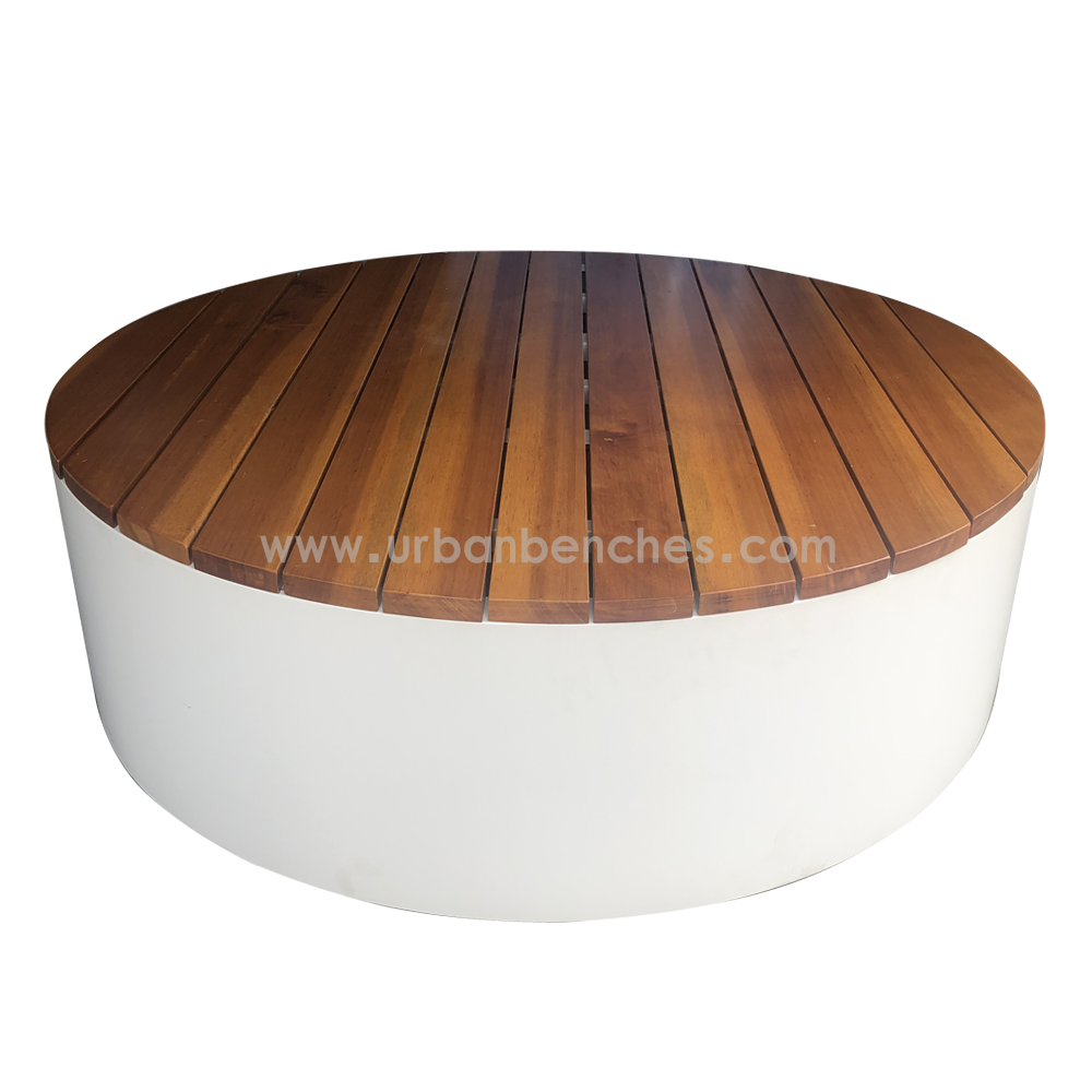 PC-MW-032 Metal+Solid Wood Park Chair