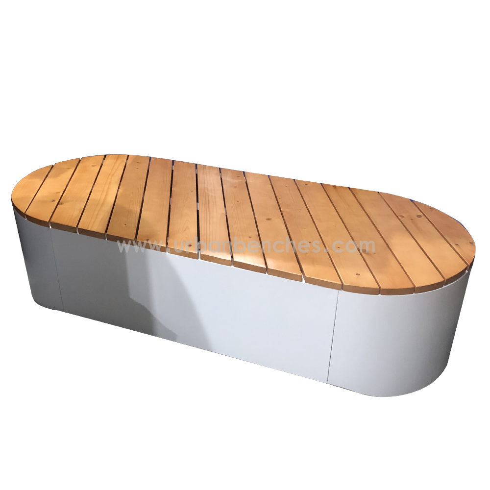  PC-MW-034 Metal+Solid Wood Park Chair