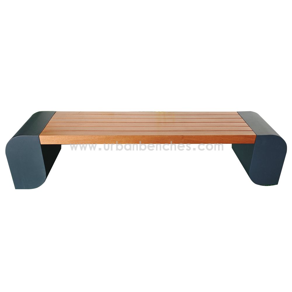 PC-MW-046 Metal+Solid Wood Park Chair