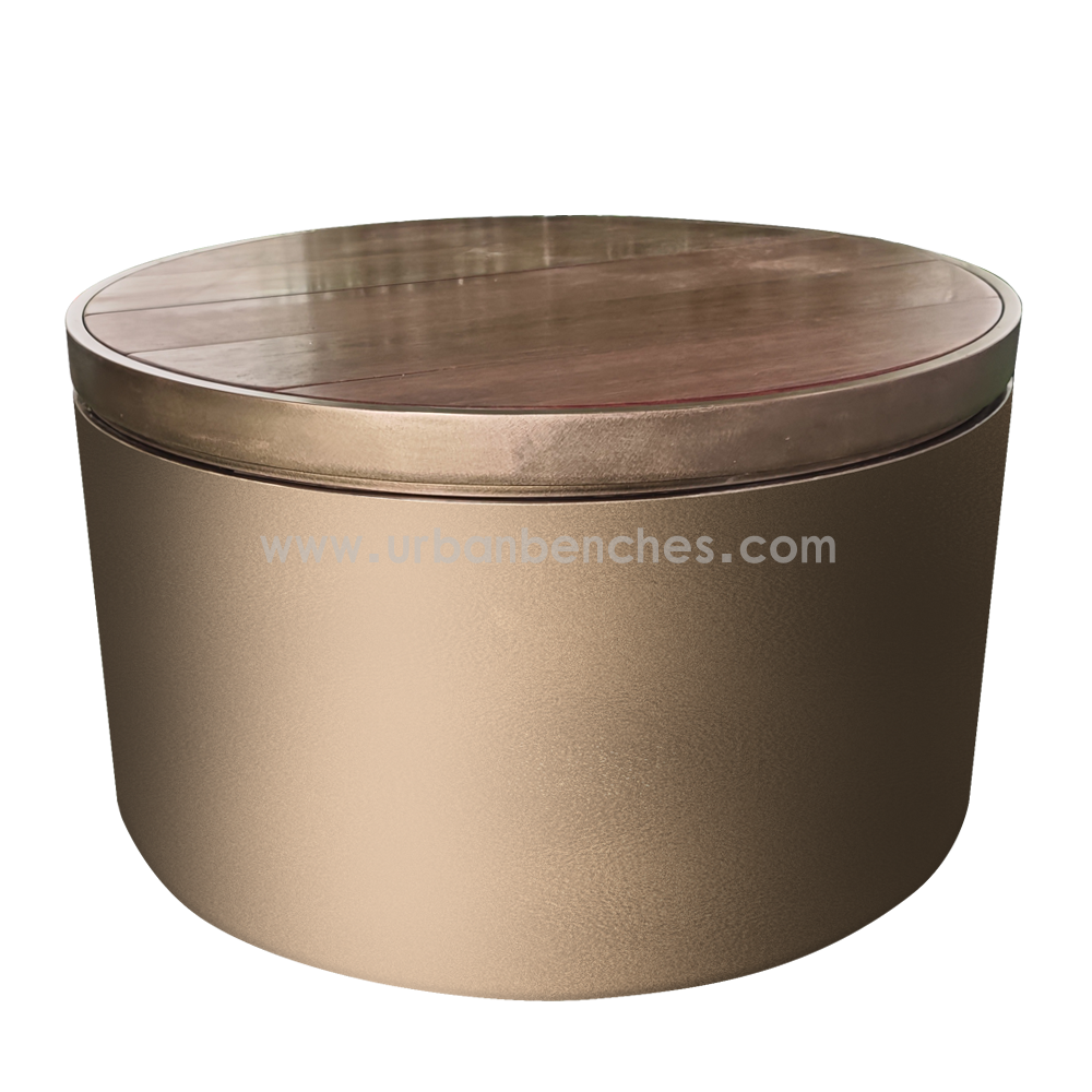 PC-MW-049 Metal+Solid Wood Park Chair