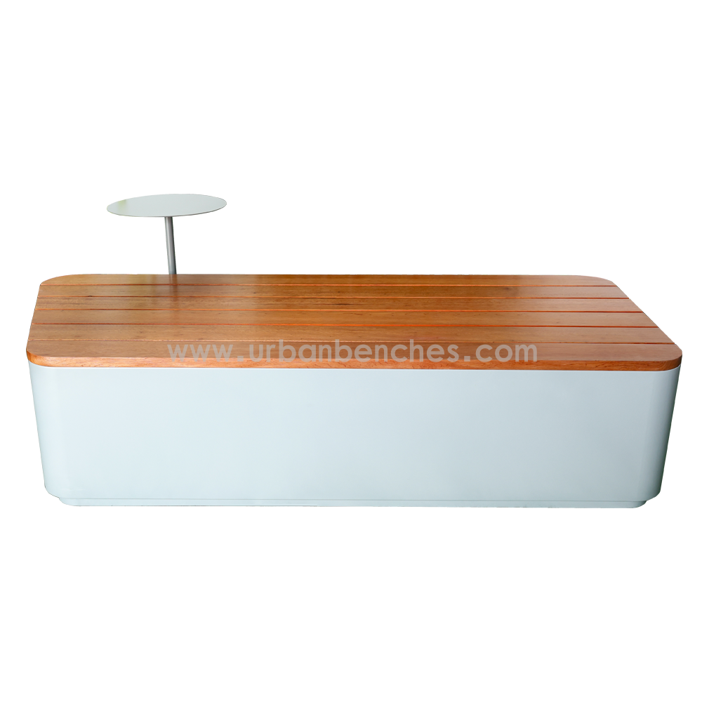 PC-MW-050 Metal+Solid Wood Park Chair