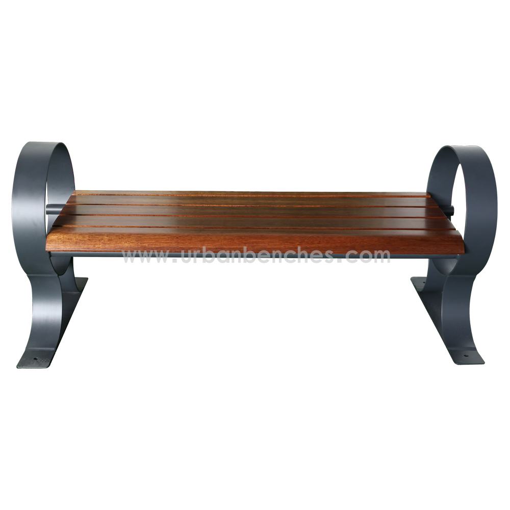 PC-MW-053 Metal+Solid Wood Park Chair