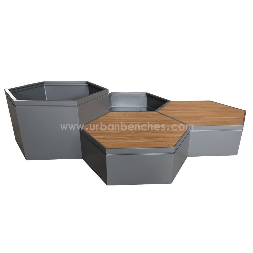 PC-MW-054 Metal+Solid Wood Park Chair