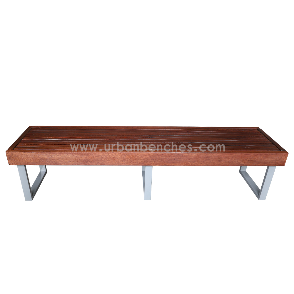 PC-MW-057 Metal+Solid Wood Park Chair