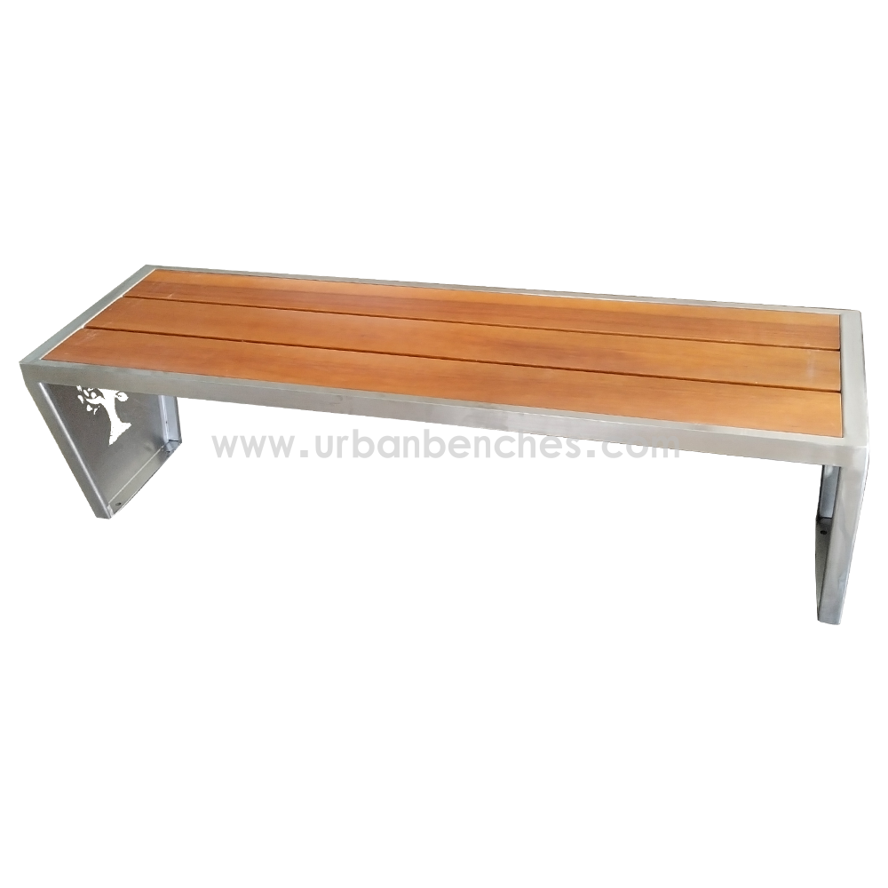 PC-MW-072 Metal+Solid Wood Park Chair