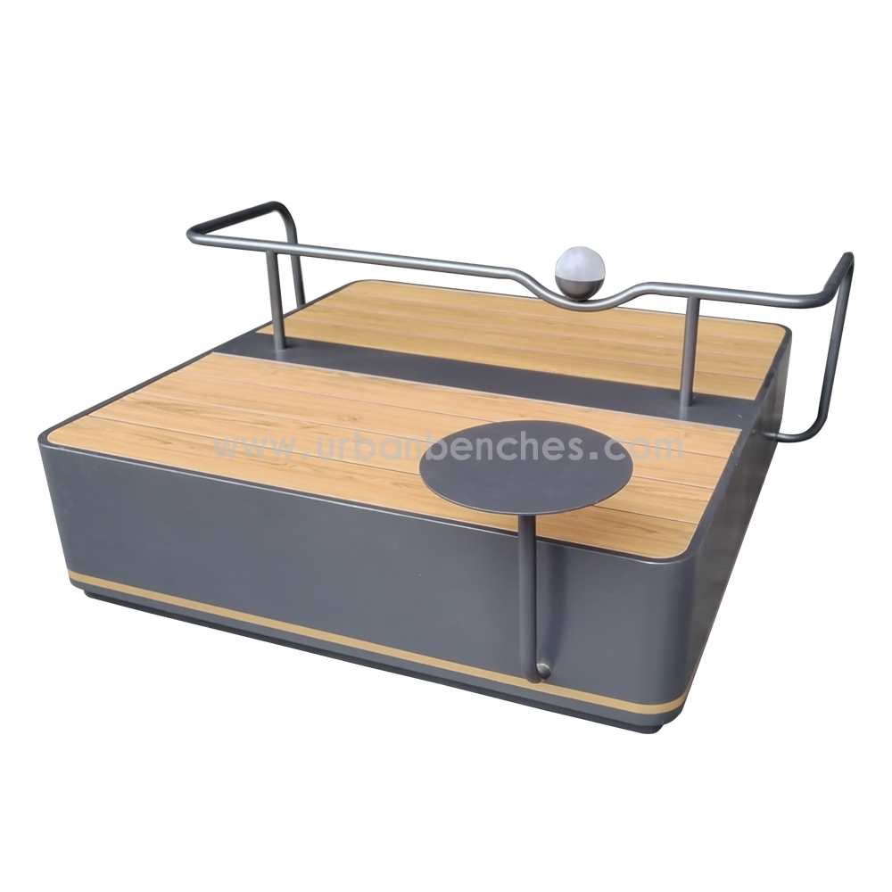 PC-MW-149 Metal+HPL Wood Park Chair