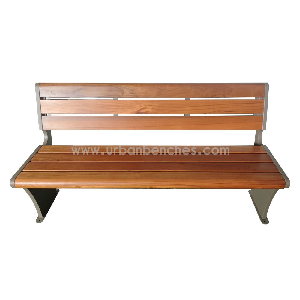 PC-MW-163 Metal+Solid Wood Park Chair