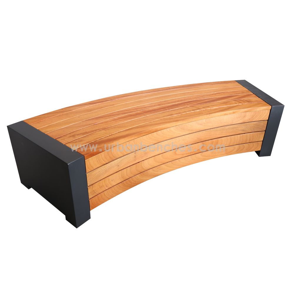 PC-MW-166 Metal+Solid Wood Park Chair