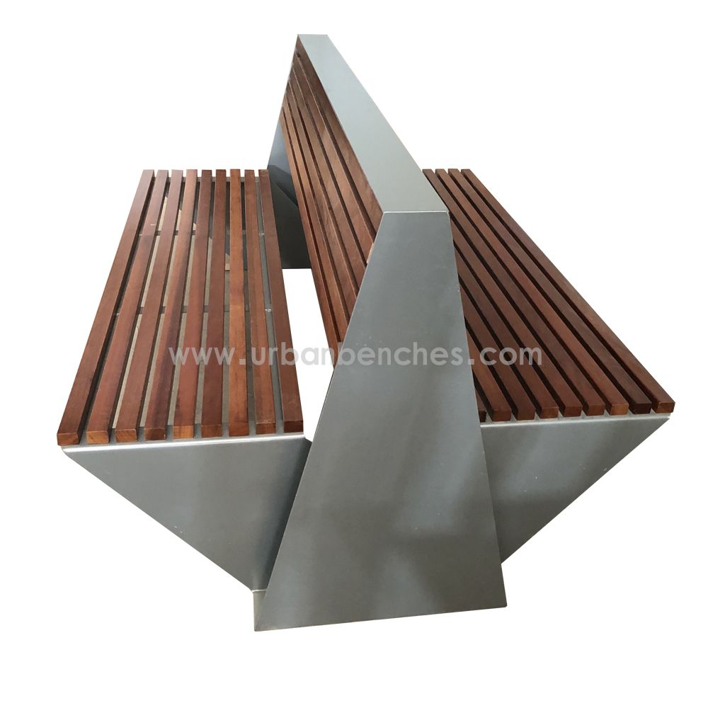  PC-MW-195 Metal+Solid Wood Park Chair