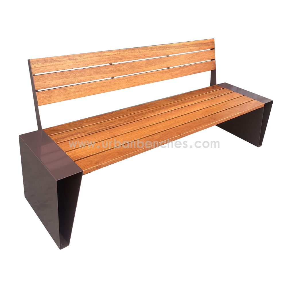  PC-MW-196 Metal+Solid Wood Park Chair