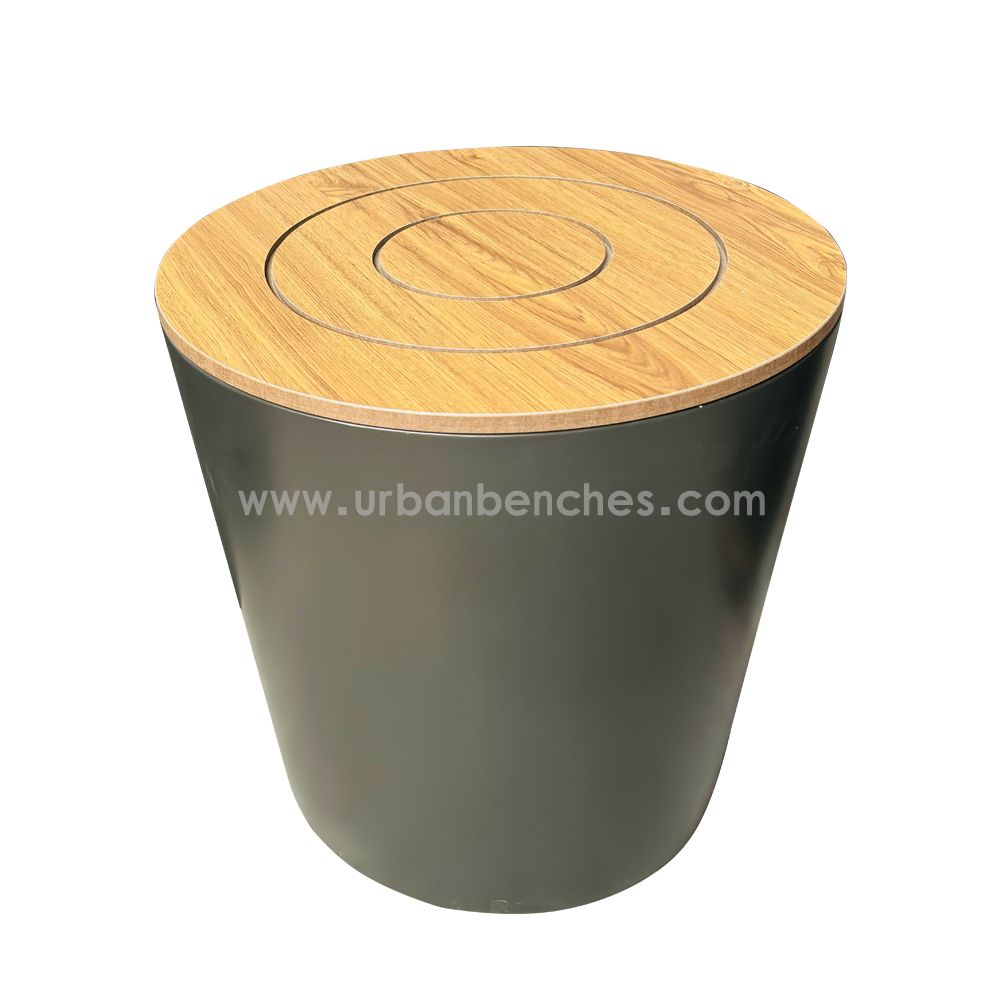 PC-MW-201 Metal+HPL Wood Park Chair  