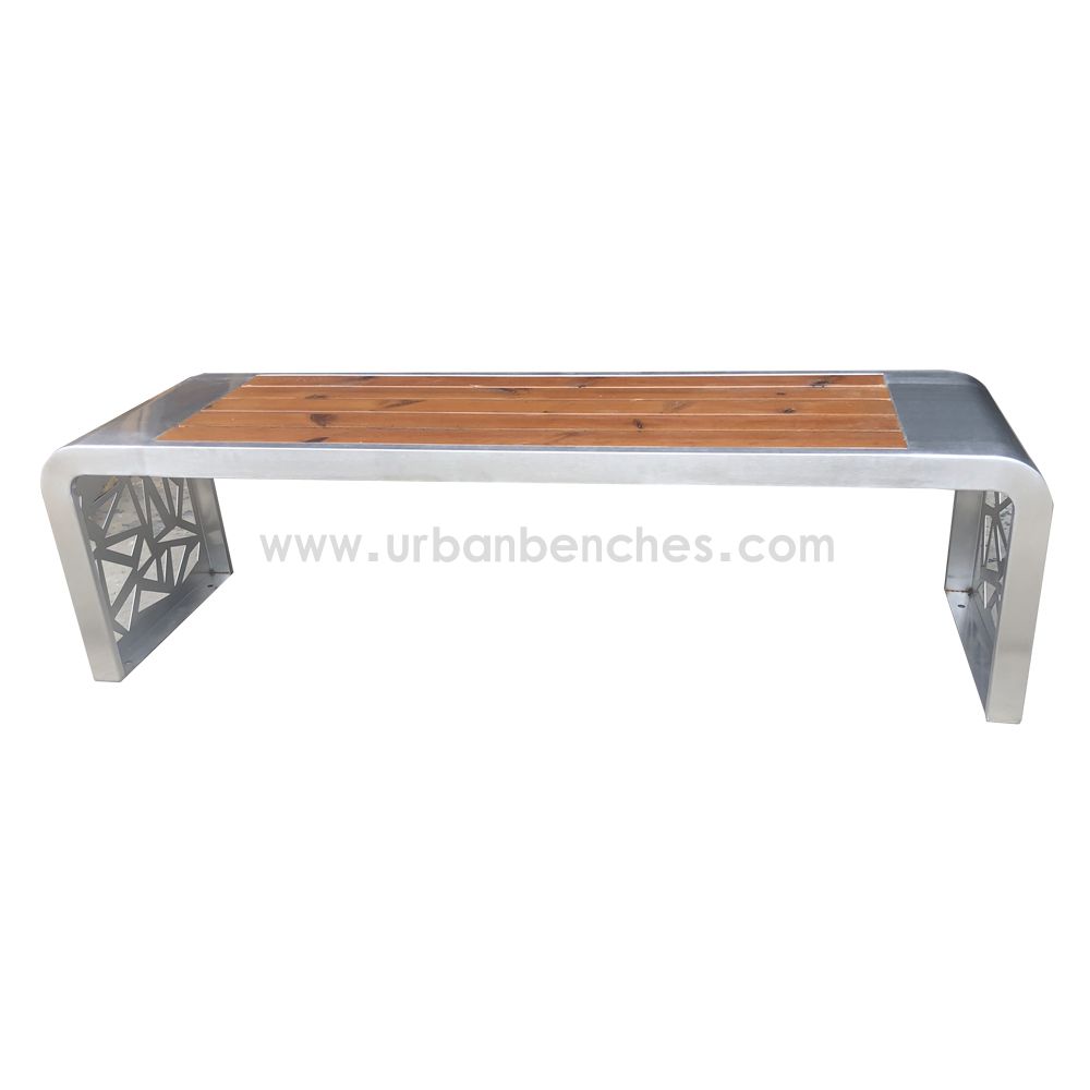 PC-MW-191 Metal+Solid Wood Park Chair  