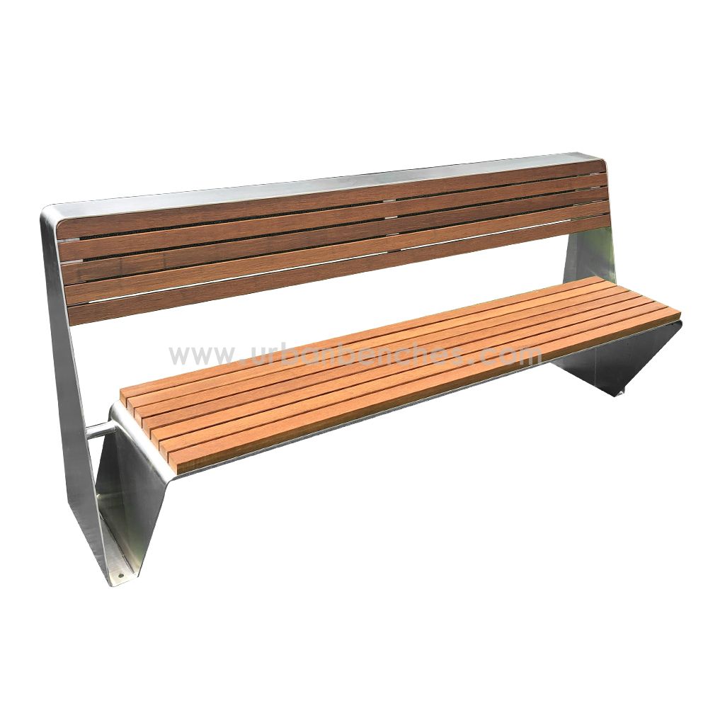 PC-MW-184 Metal+Solid Wood Park Chair  