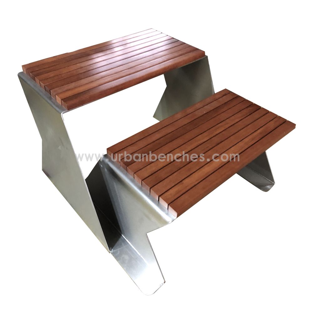 PC-MW-186 Metal+Solid Wood Park Chair