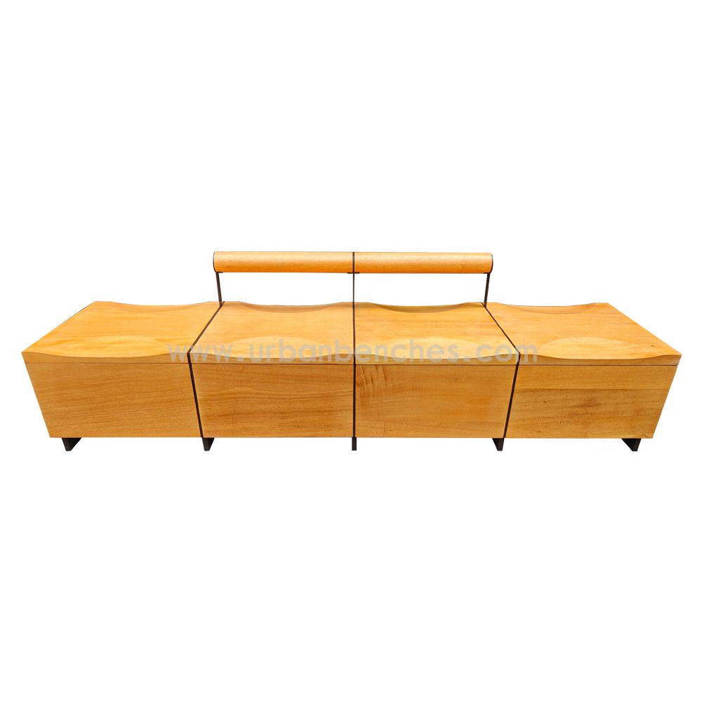 PC-MW-236 Metal+Solid Wood Park Chair