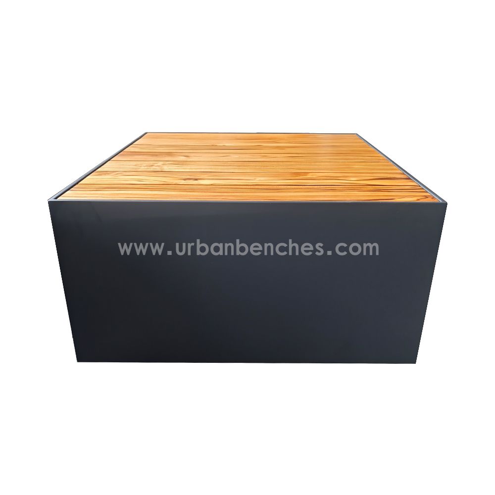 PC-MW-240 Metal+Solid Wood Park Chair